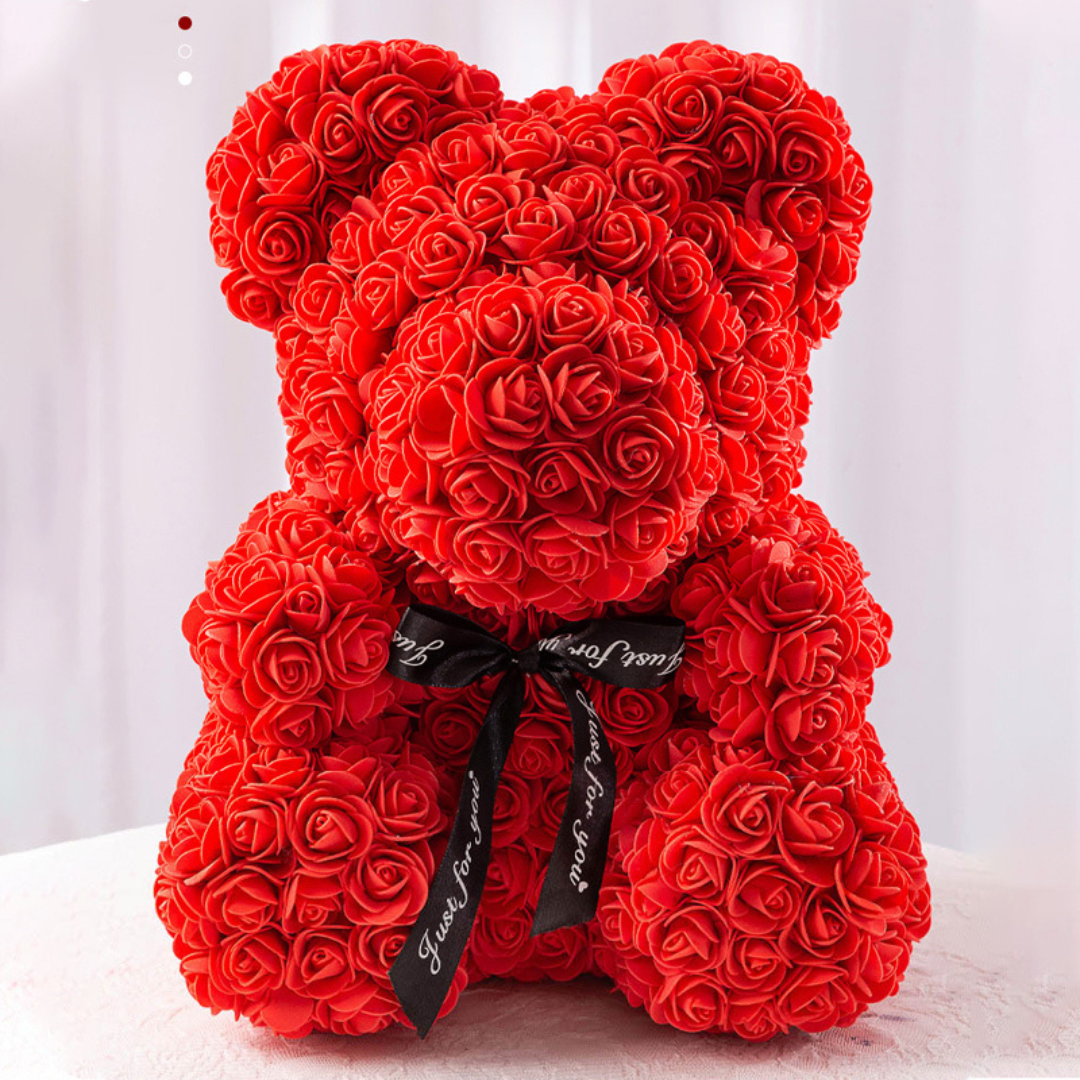 Caixa Surpresa Amor Eterno + Urso Teddy 520 rosas