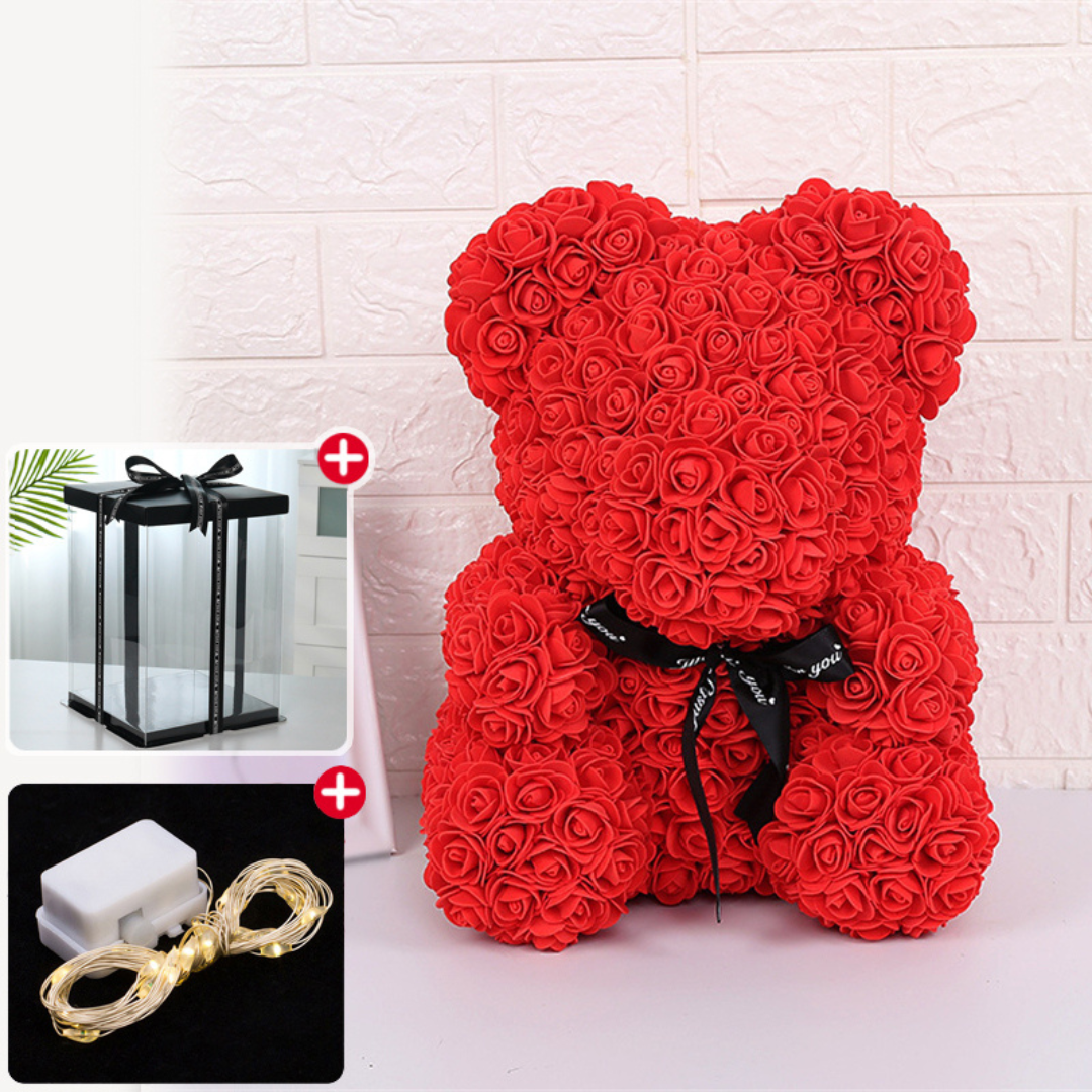 Urso de Rosas Teddy - 520 Rosas