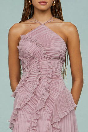 Vestido Assimétrico Tendência Modern Lilac
