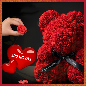 Urso de Rosas Teddy - 520 Rosas