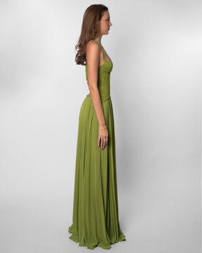 Vestido Longo Efeito Corselet Modern Jasmynne