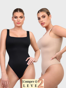 Body Suit Modelador Tanga Fio de Corte Alto - Spandex Premium ( Compre 1 leve 2 )