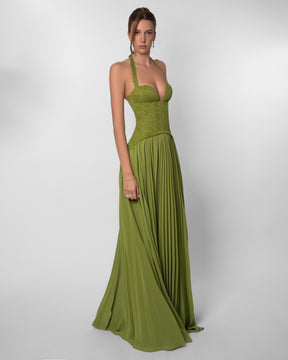 Vestido Longo Efeito Corselet Modern Jasmynne