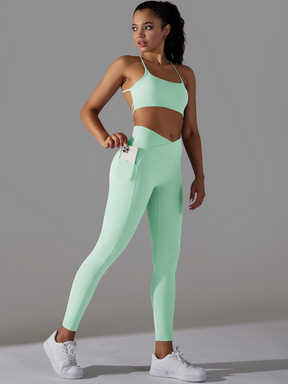 Conjunto Top e Calça Legging Fitness Modern Confort - Cóz V Costas Cruzada