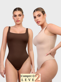 Body Suit Modelador Tanga Fio de Corte Alto - Spandex Premium ( Compre 1 leve 2 )