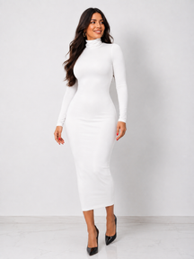Vestido Midi Gola Alta Modern Verona