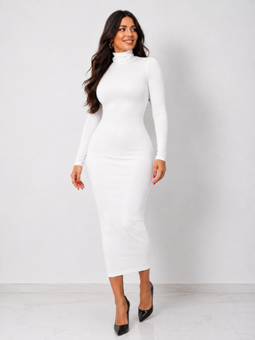 Vestido Midi Gola Alta Modern Verona