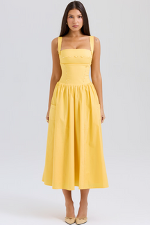 Vestido Midi Xadrez Modern Farm - GOLDEN ERA
