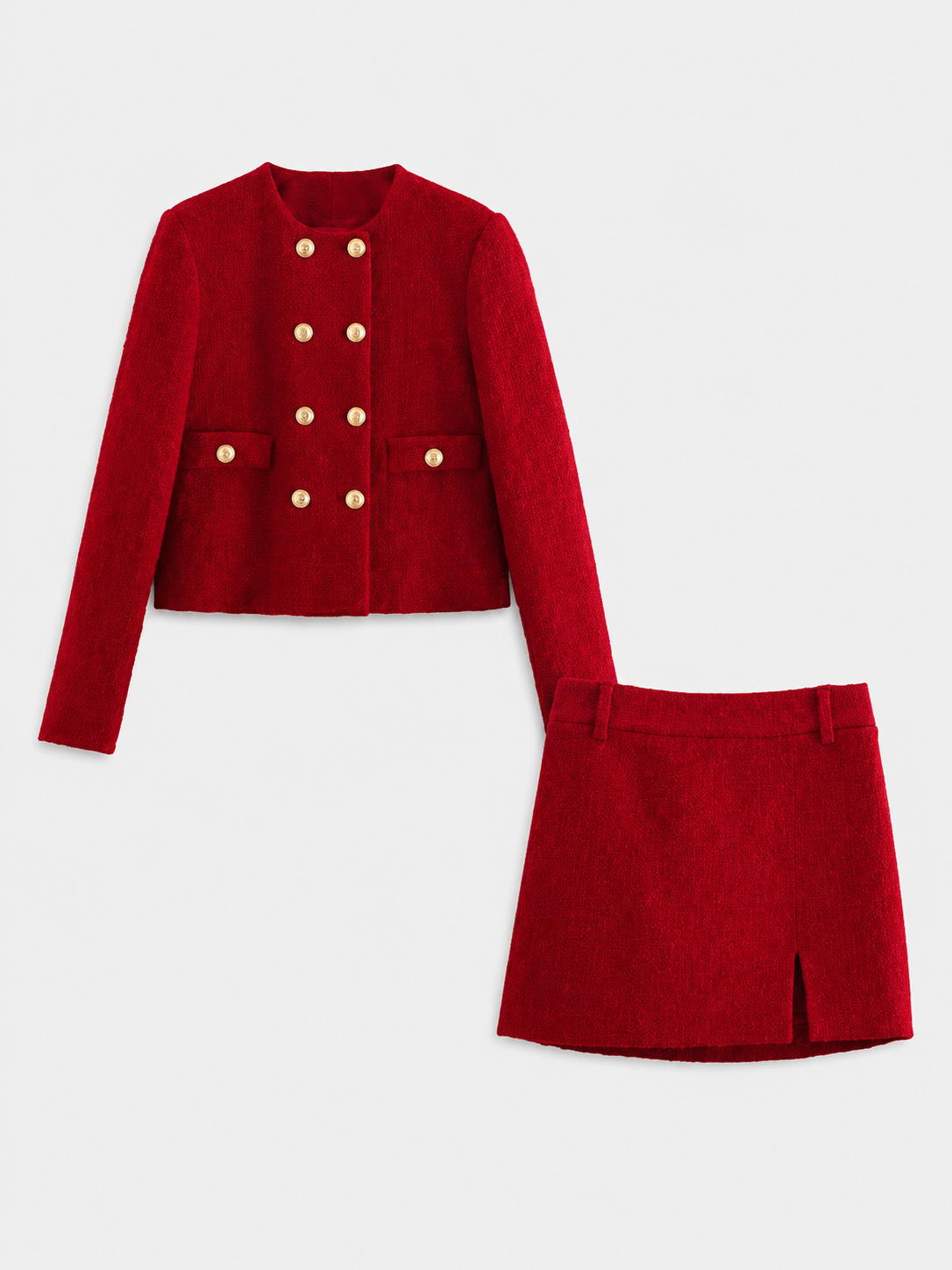 Conjunto Casaco e Saia Modern Ruby