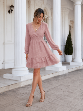 Vestido Manga Longa Chiffon Modern Lilica