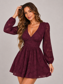 Vestido Manga Longa Modern Miss Petal