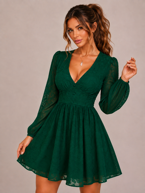 Vestido Manga Longa Modern Miss Petal