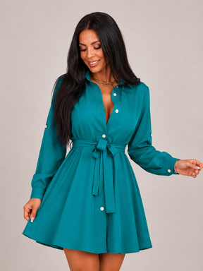 Vestido Camisa com Cinto Modern Letícia