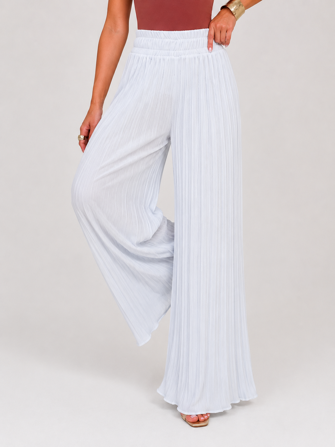 Calça Pantalona Plissada Modern Callie