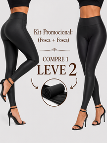Calça Feminina de Couro Peluciada Black - Compre 1 Leve 2