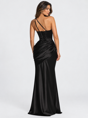 Vestido Longo Cetim Modern Emina