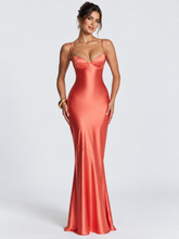 Vestido Longo Cetim Modern Amorette