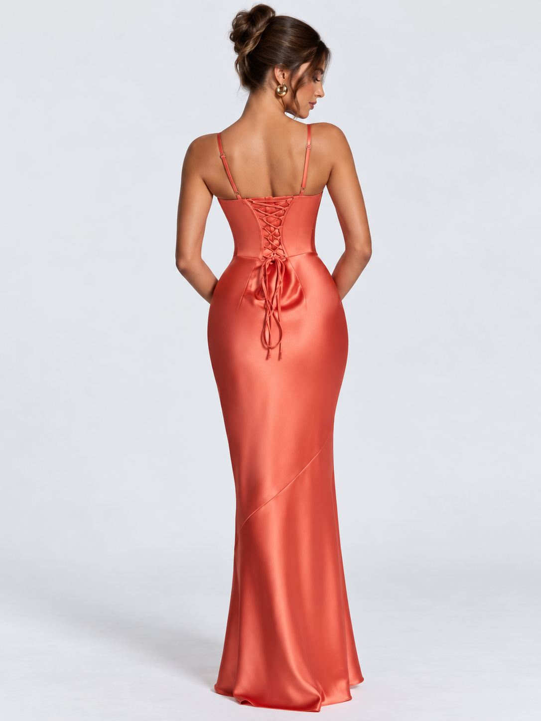 Vestido Longo Cetim Modern Amorette