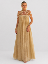 Vestido Longo com Tiras Trançadas Modern Helen