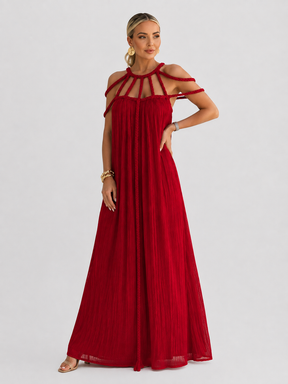 Vestido Longo com Tiras Trançadas Modern Helen