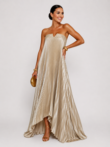 Vestido Longo Plissado Modern Liz