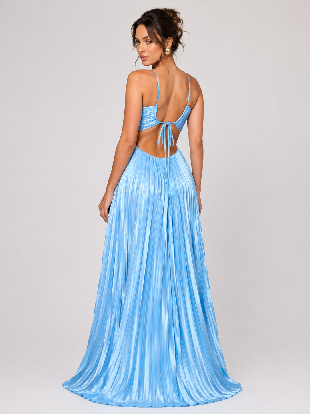 Vestido Longo Plissado Modern Loren