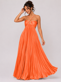 Vestido Longo Plissado Modern Loren