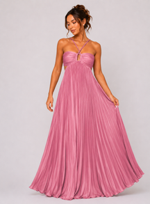 Vestido Longo Plissado Modern Loren