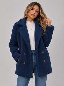 Casaco de Lã Feminino Modern Teddy