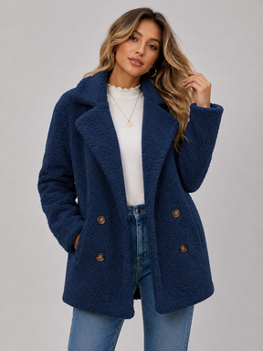 Casaco de Lã Feminino Modern Teddy