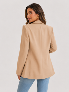 Blazer Feminino Alfaiataria Casual Longo Modern Laís