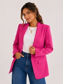 Blazer Feminino Alfaiataria Casual Longo Modern Laís