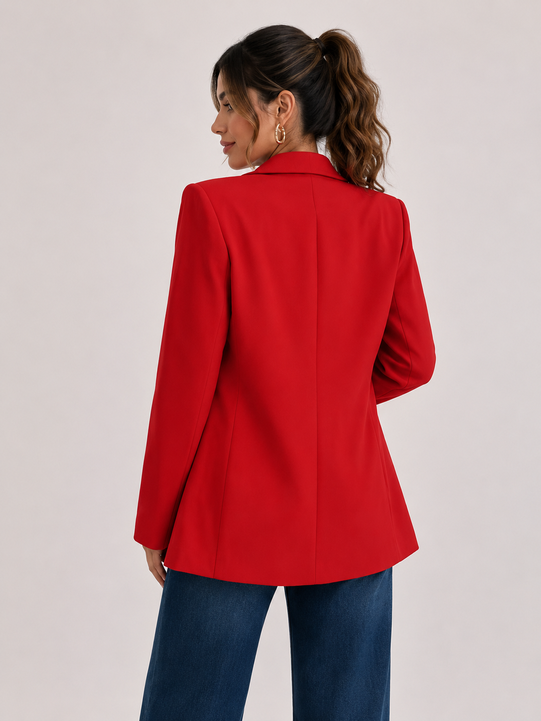 Blazer Feminino Alfaiataria Casual Longo Modern Laís