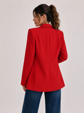 Blazer Feminino Alfaiataria Casual Longo Modern Laís