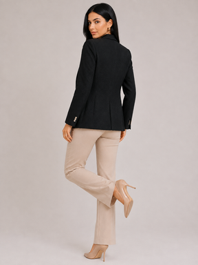 Blazer Feminino Alfaiataria Acinturado Modern Chic