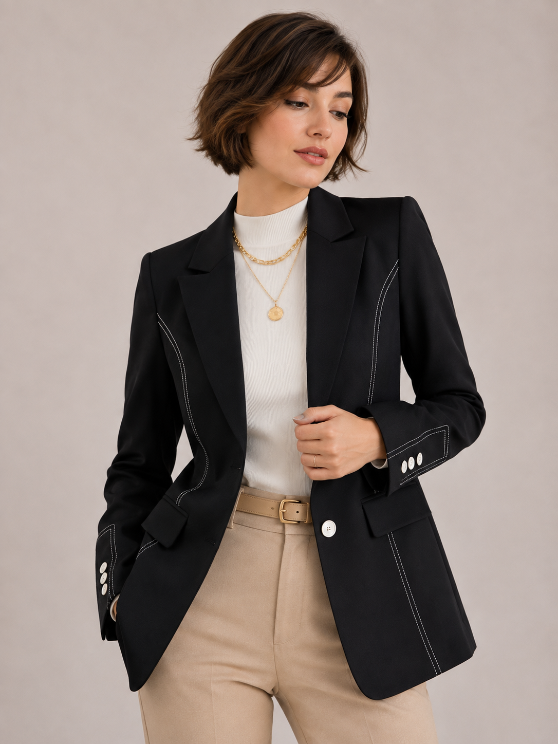 Blazer Feminino Alongado Modern Cléo
