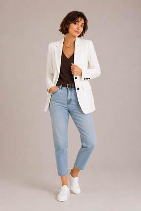 Blazer Feminino Alongado Modern Cléo