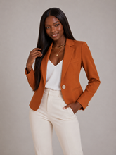 Blazer Feminino Alfaiataria de Um Botão Elegant Slim