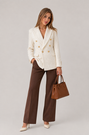 Blazer Feminino Tecido Duplo Modern Traf