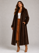 Casaco Feminino Sobretudo de Pelúcia Modern Winter