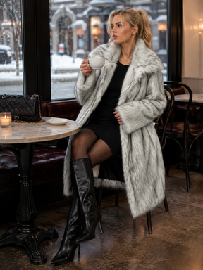 Casaco Sobretudo Feminino Peluciado Modern London