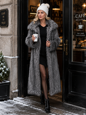 Casaco Sobretudo Feminino Peluciado Modern London