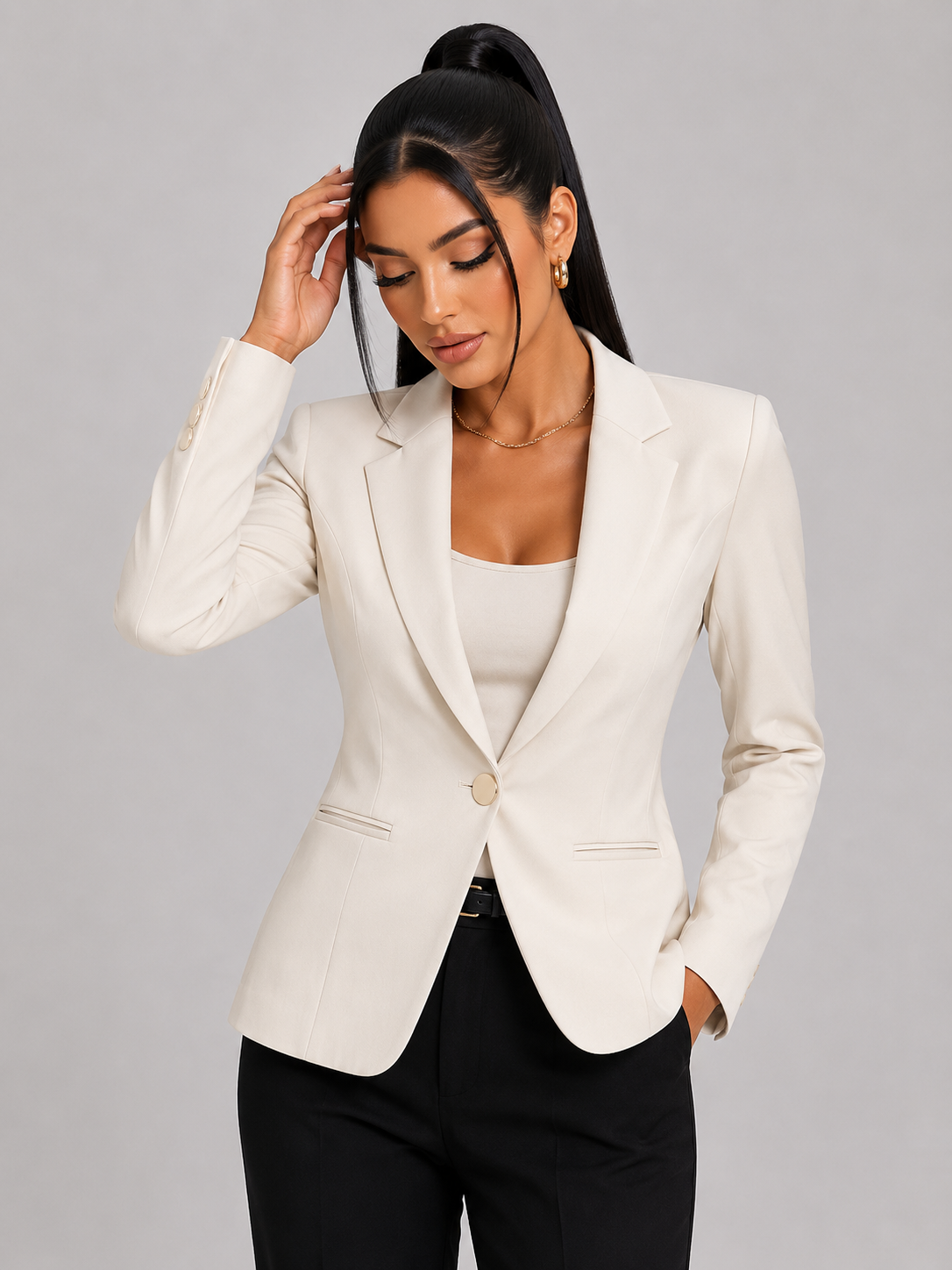 Blazer Feminino Alfaiataria Slim Modern Alice