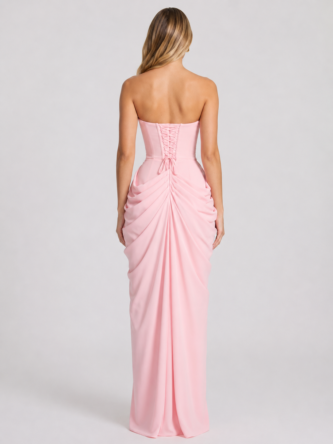 Vestido Longo sem Alças com Fenda Modern Cyra