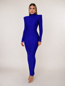 Vestido Midi Manga Longa Tubinho Modern Rubi