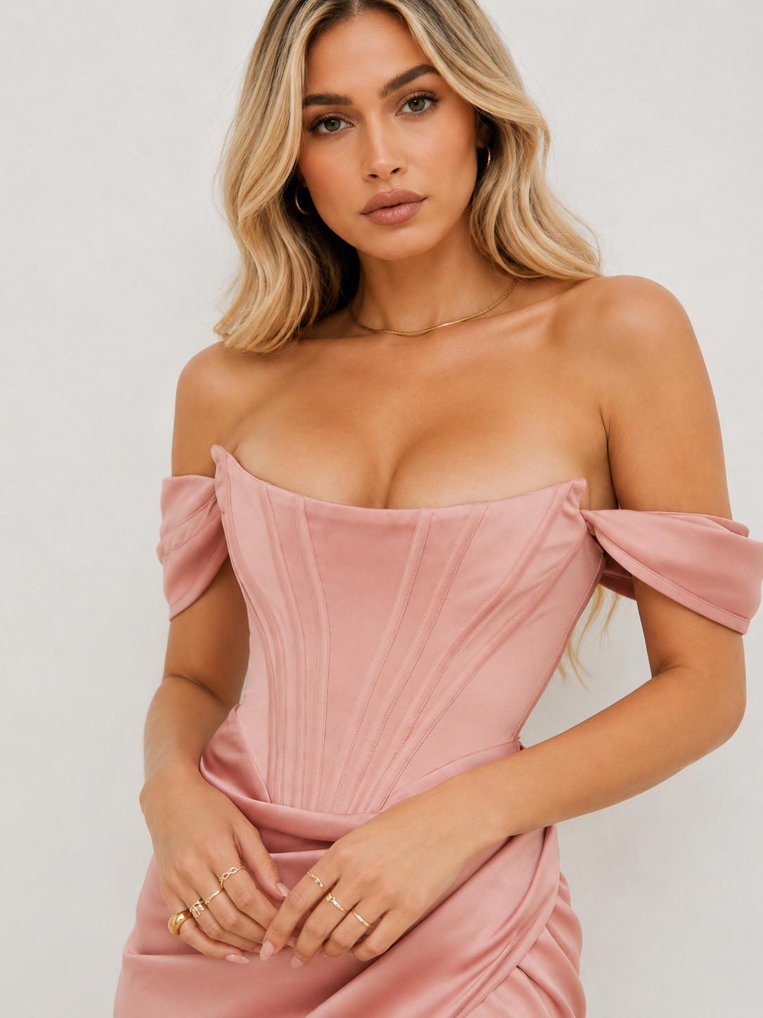 Vestido Midi Corset Estruturado Modern Victória