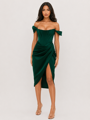 Vestido Midi Corset Estruturado Modern Victória