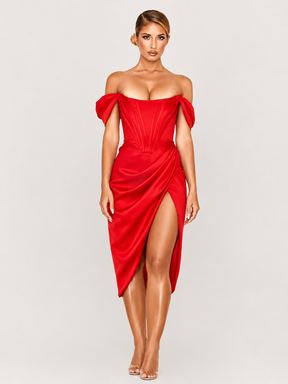 Vestido Midi Corset Estruturado Modern Victória