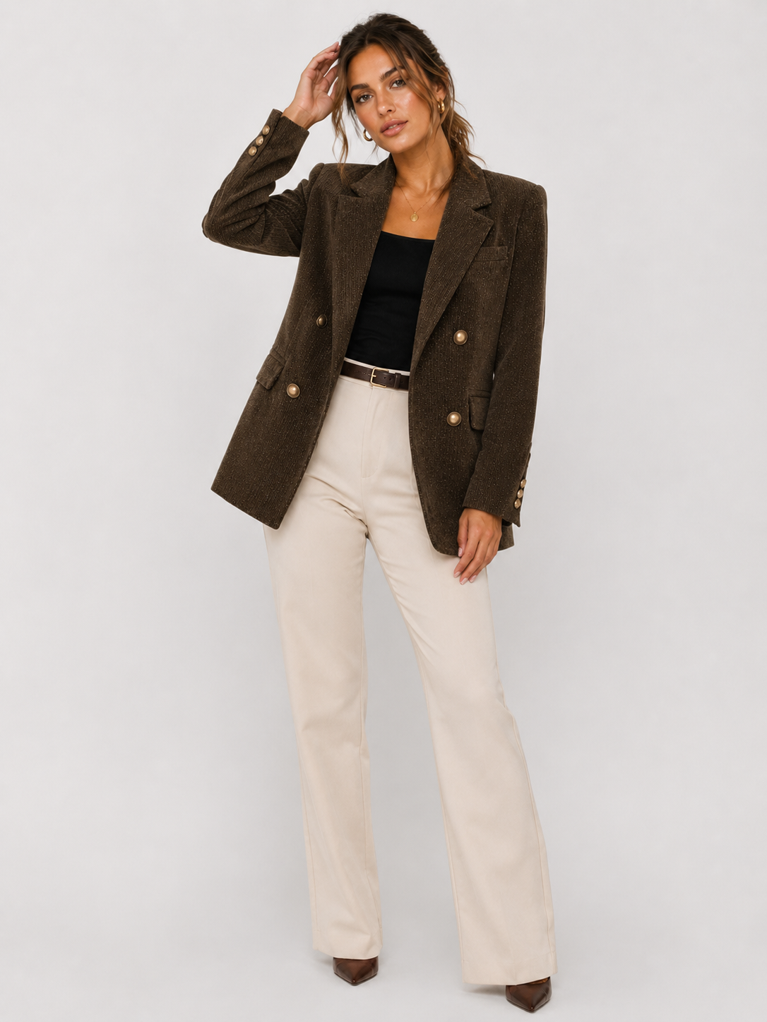 Blazer Casual Com Bolso Fake Modern Deysi - OUTONO/INVERNO