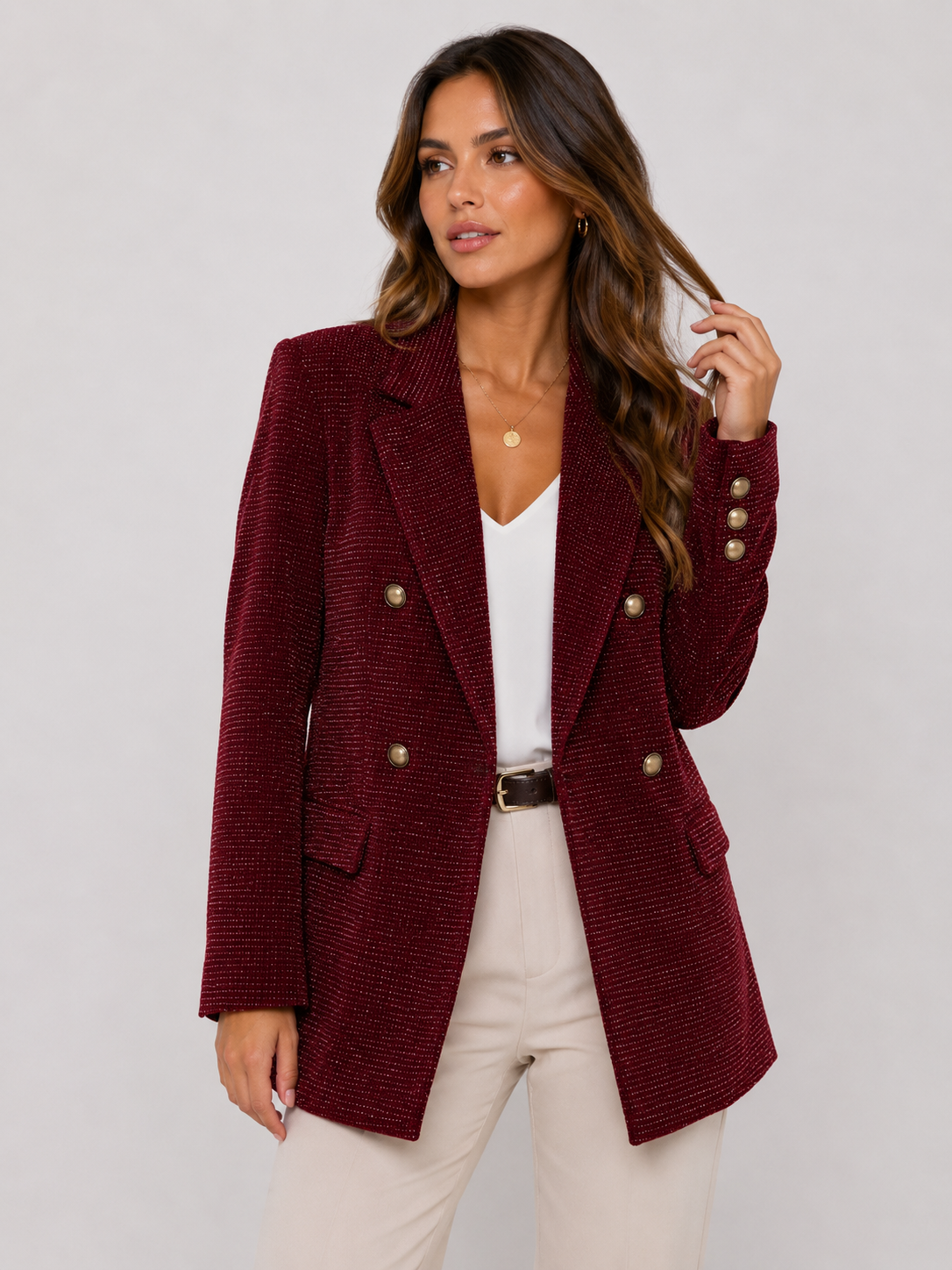 Blazer Casual Com Bolso Fake Modern Deysi - OUTONO/INVERNO